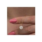 Himarry 925 Ayar Gümüş Gold Minimal Yuvarlak Anturaj Kadın Kolye