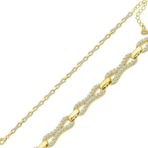 Himarry 925 Ayar Gümüş Gold Zirkon Taşlı Kadın Bileklik