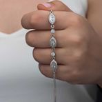 Himarry 925 Ayar Gümüş Mekik Zirkon Taşlı Kadın Bileklik