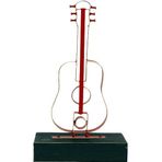 Himarry Obje Gitar Ahşap Standlı Biblo Dekoratif Ev Ofis Hediyelik