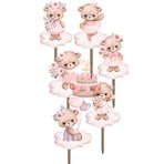 Himi Pasta Süsleri Bulutlu Ayıcık Set Doğum Günü Pasta Süsleri Kız Erkek Çocuk Maket Pasta Kürdanı Cupcake Kürdan Süsü