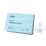 HIMI Suluboya Kağıt Pedi, 5.5X8.5 inç 20 Yaprak, Karışık Kağıt Tablası, Yan Tel Ciltli, İnce Doku, Suluboya Akrilik Boyama Pedi, Mürekkep Eskiz Defteri, Sanat Malzemeleri Çizim Pedi Hediye (Mavi)