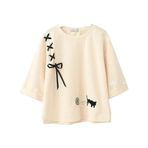 Himifashion Kadın Kız Tişört Sevimli Kedi Baskılı Bandaj Sweatshirt Üst Günlük Tişört, haki, One Size