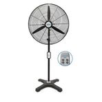 Hims HEF-AK650 190 W 65 cm Siyah 3 Kanat Kumandalı Sanayi Tipi Ayaklı Vantilatör