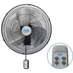 Hims HEF-DK500 130 W 50 cm Siyah 3 Kanat Kumandalı Sanayi Tipi Vantilatör