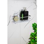 HIMYHOME Kristal Raflı Krom Banyo Ve Kozmetik Düzenleyici Şampuanlık