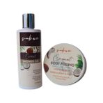 Hindistan Cevizi Özlü Duş Jeli + Peeling Ikili Set: Derinlemesine Bakım ve Ferahlatıcı Etki