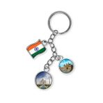 Hindistan Üçlü Epoksi Metal Çift Taraflı Damla Anahtarlık India