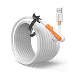 HINOVO VR Link Cable (16.4ft), VR Headset Compatible with Meta Quest 3, Quest 2/Pro/Pico 4, Long Cable Accessories for PC/Steam VR Games, USB 3.2A to Type-C High Speed PC Data Transfer Cord