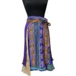 Hint Saree Çift Kullanımlı Dolama Etek - Mor - Standart