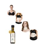 HİNT YAĞI SARGI BEZİ 4'LÜ SET: ÜST BATIN (KARACİĞER), Alt Batın (PELVİK), GÖĞÜS VE BOYUN/GÖZ SARGI BEZİ + 100 ML HİNT YAĞI -% 100 Pamuklu, Çoklu Kullanım, Sızdırmaz