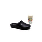 HİNTOHU Gzr Anatomik Sabo Erkek Terlik Siyah + 50ml Topuk Çatlağı Ve Nasır Giderici Onarıcı Ayak Kremi