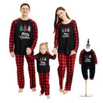 Hinzonek Aile pijaması, Noel, uygun PJS seti, Noel ağacı geceliği, kadın, erkek, çocuk ve küçük çocuklar için, Erkek., L