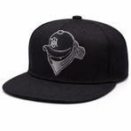 Hip Hop Snapback Cap Unisex Erkek Kadın HipHop Şapka (Siyah)