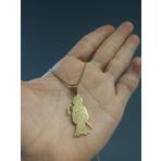 Hip Hop Tarzı Kutsal Ölüm İskelet Gold Renk 316L Paslanmaz Çelik Figür Kolye