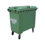 Hipaş Plastik - 770 Lt. Tekerlekli ve Kapaklı Çöp Konteyneri (1370X795X1310 Mm) - ÇK-770