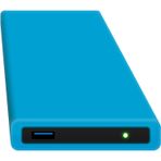 HipDisk BL harici sabit disk muhafazası 2,5 inç USB 3.0 alüminyum değiştirilebilir silikon koruyucu kılıf SATA HDD ve SSD için darbeye dayanıklı su geçirmez mavi