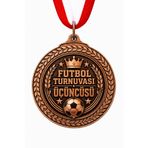 HiperAD Reklam FUTBOL TURNUVASI ÜÇÜNCÜLÜK BRONZ Madalya Metal | Ödül Madalyası ÜÇÜNCÜLÜK Yarışma Okul Spor Tören FUTBOL
