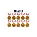 HiperAD Reklam OKUYORUM YAZIYORUM ALTIN Madalya Metal | Ödül Madalyası ilkokul okuma
