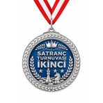 HiperAD Reklam SATRANÇ TURNUVASI İKİNCİLİK MADALYASI Metal | Ödül Madalyası İKİNCİLİK Yarışma Okul Spor Tören SATRANÇ