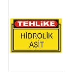 HiperAD Reklam Tehlike Hidrolik Asit Dekota Baskı – 3 mm Forex Uyarı Tabelası 25 cm × 35CM - 1