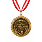 HiperAD Reklam TENİS YARIŞMASI ŞAMPİYON MADALYASI Metal | Ödül Madalyası ŞAMPİYON Yarışma Okul Spor Tören TENİS