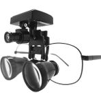 Hiperlupa LT345 Sabit Büyüteç Gözlük Ttl 2.5x Siyah 5W LED Lambal Ince Çerçeve Dental Loupe Gözlük Çantalı