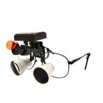 HiperLupa LT365 Sabit Büyüteç Gözlük TTL 2.5X Beyaz 5W Led Lambal İnce Çerçeve Dental Loupe Gözlük Çantalı