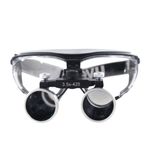 Hiperlupa ST355 Doktor Gözlük Uvex Siyah Gri Çerçeve 3-5x Metal Çerçeve Loupe