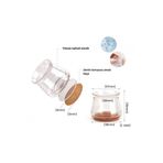 hipiylow 1 Adet Keçeli Şeffaf Silikon Sandalye Ayak Koruyucu Seti 30-33 mm Esneyebilir