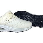 Hipokrat Air Havalı Taban Tam Ortopedik Spor Sabo Ayakkabı Terlik Spor Sabo Terlik (36, Beyaz, measurement_8_point_5_centimeters)