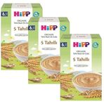 Hipp 3 Adet 200 gr Organik 5 Tahıllı Tahıl Bazlı Ek Gıda