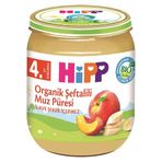 Hipp 4+ Ay 125 gr Organik Şeftali Muz Kavanoz Maması