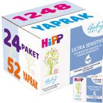 Hipp Baby Sanft Ultra Sensitive Yenidoğan 24x52'li Islak Havlu Mendil