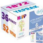 Hipp Baby Sanft Ultra Sensitive Yenidoğan 36x52'li Islak Havlu Mendil