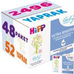 Hipp Baby Sanft Ultra Sensitive Yenidoğan 48x52'li Islak Havlu Mendil