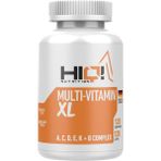 HIQ Nutrition Multi-Vitamin XL 120 Kapsül Yetişkinler İçin A C D E K B Kompleksi