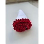 Hira El Sanatları Buket Çiçek Gül Buket Battaniye - El Orgüsü - Buket - Şal - Gül - Gül Motifli - Çiçekli Battaniye- Sihirli Şal - Beyaz - Kırmızı - Yeşil - 90 x 90 cm