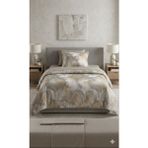 Hira Home Desenli Pamuk Saten Tek Kişilik Nevresim Takımı - Bej - Sarı - 100 x 200 cm