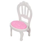 Hiraith 10 Adet Dollhouse Sandalye Seti Nefis Gerçekçi Canlı Plastik Minyatür Yemek Sandalyesi Modeli Dollhouse Mobilya