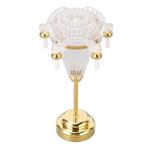 Hiraith Mini Dollhouse Avize, Pille Çalışan LED Işık, 1:12 Ölçekli, Dollhouse Dekorasyonu Için İdeal, Metal Plastik Malzeme, CR1632 Pil
