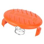Hiraith RC 100 P Yedek Makara Kapakları Ve Yayları, Kolay Kurulum, BLACK DECKER Ot Kesme Makinaları Ile Uyumlu AFS Model GH400, GH500, GH600, CST1000, 4'lü Paket (Turuncu)