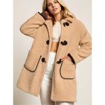 Hiramir Peluş Rahat Kalıp Mont Beyaz KS2506 - Camel