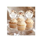 Hiras Dizayn 15adet Cupcake Kürdanı Bohem Çiçekli Bride To Be Gelin Oluyor Düğün Kına Gecesi Bekarlığa Veda Süsü