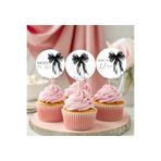Hiras Dizayn 15adet Siyah Fiyonklu Bride To Be Bekarlığa Veda Cupcake Kürdanı Gelin Oluyor Düğün Kına Gecesi Bekarlığa Veda Süsü