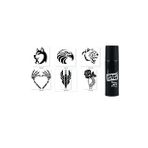 Hırçın Modeller Spray Tattoo Geçici Dövme Yapma Seti Siyah Sprey Dövme