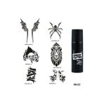 Hırçın Tasarımlar Spray Tattoo Geçici Dövme Yapma Seti Dark Siyah