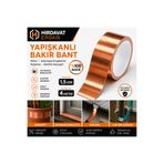 HIRDAVAT ERBABI BAKIR BANT YAPIŞKANLI EN 2 CM BOY 4 METRE KALINLIK 0,04