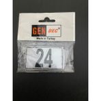 Hırdavat Kapı Numarası Dolap,raf,posta Kutusu Numarası 4x6 cm 1 Den 24 E - 1 Adet