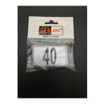 Hırdavat Kapı Numarası Dolap,raf,posta Kutusu Numarası 4x6 Cm 1 Den 40 A GEN340-40
